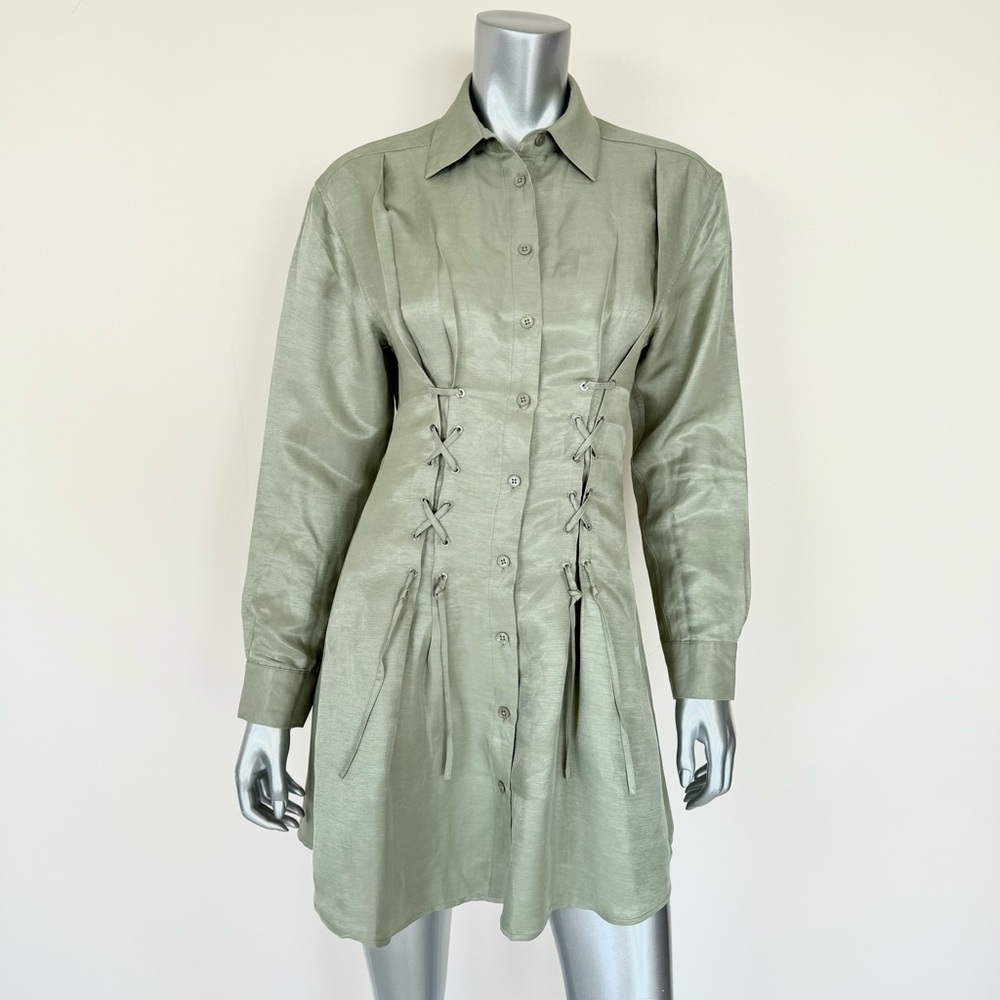 NWT!!! The Kooples women linen shirt dress size 1 or M Retail 465$